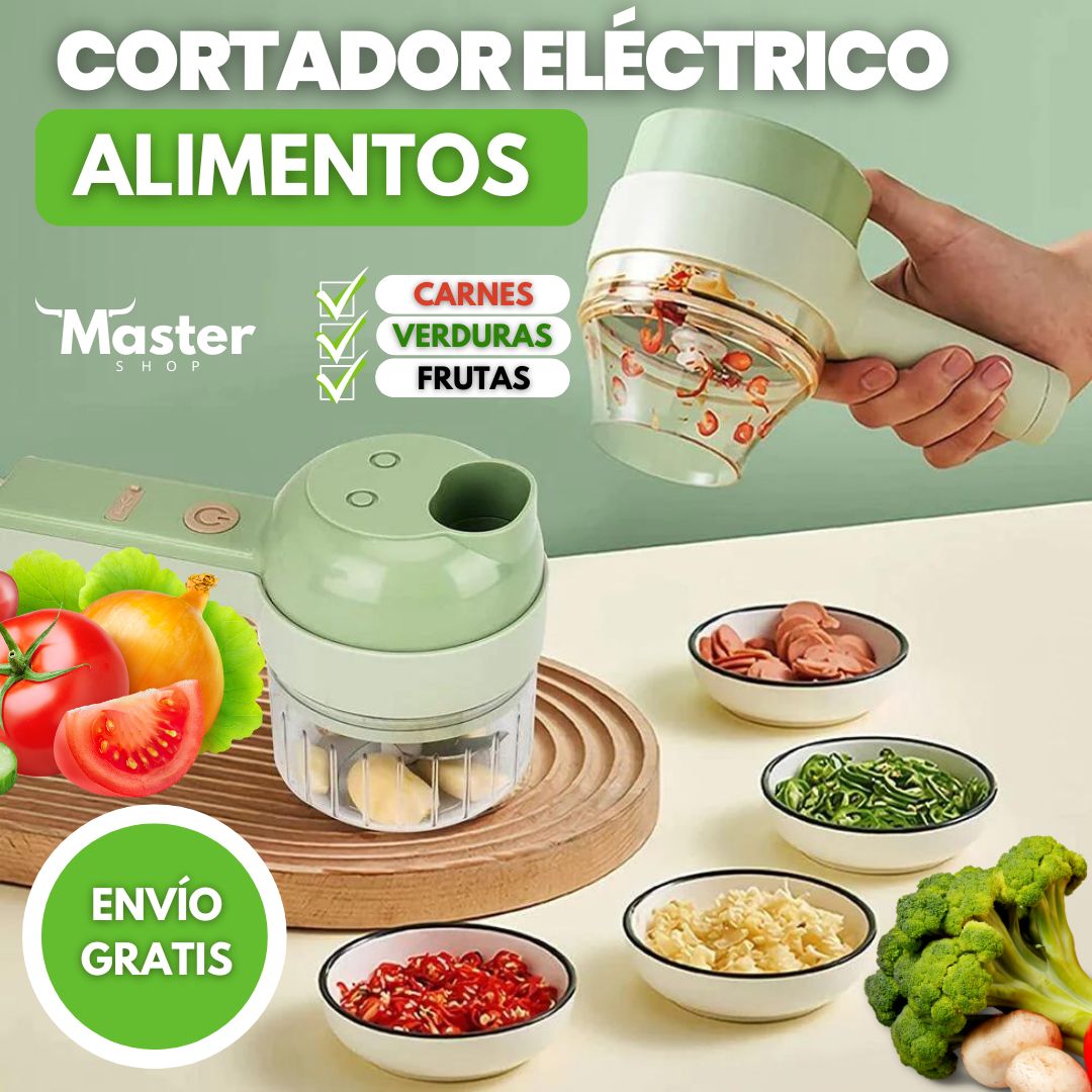 🔥Nuevo Cortador de Alimentos Eléctrico🔥Gratis Rejilla para lava platos